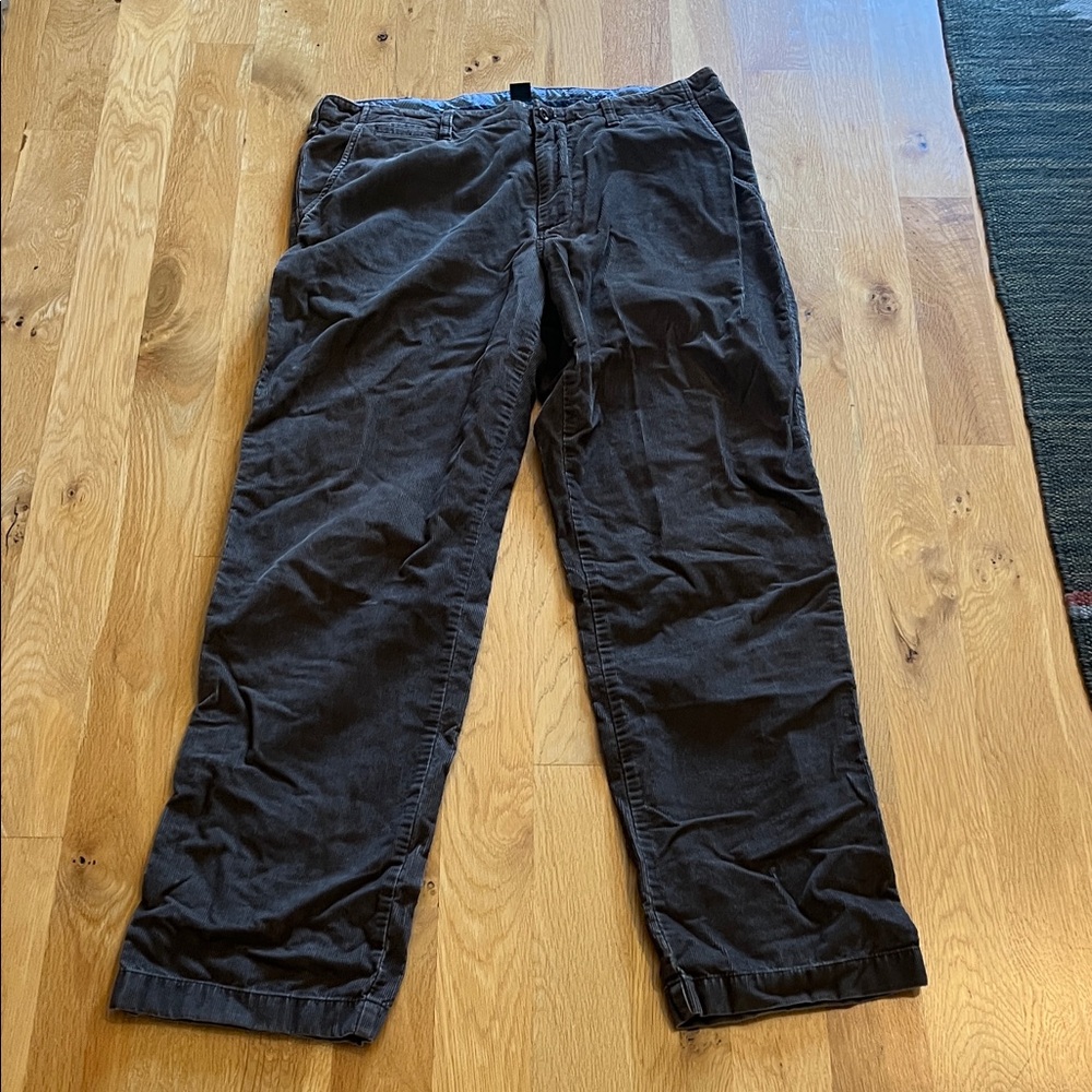 J. Crew Men's Vintage Style Brown Corduroy Pants 38 x 34